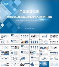 商务汇报总结计划PPT模板