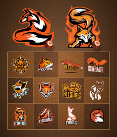 矢量火狐图标系列