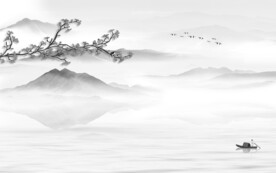 爆款高端新款山水 文件分层 