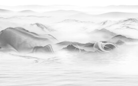 爆款意境新款山水 文件分层 