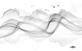 中式高端新款山水 文件分层 