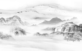 爆单简约意境山水 文件分层 