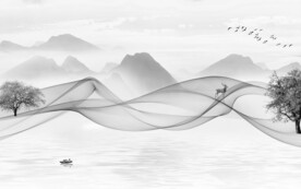 最新风景新款山水 文件分层 