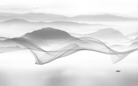 高档风景新款山水 文件分层 