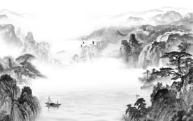 高端风景新款山水 文件分层 