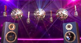 炫酷音乐复古迪斯科舞蹈背景视频