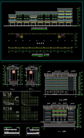 藏式风格临街立面图纸