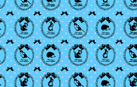 卡通 动物 圆框