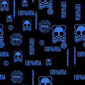 卡通 可爱  骷髅头 字母 