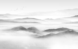 客厅山水简约新画 文件分层画