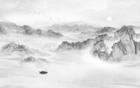 新中式新山水高清画 文件分层画