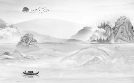 现代 新山水高清画 文件分层画