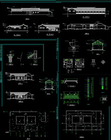 徽派建筑之农家饭庄图纸