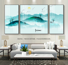 创意客厅装饰画沙发背景画玄关画