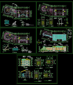 民居式度假村招待所施工图