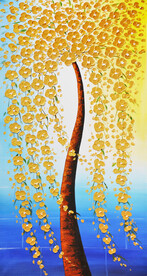 发财树 装饰画 晶瓷画