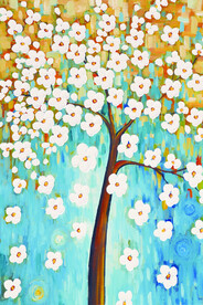 发财树 装饰画 晶瓷画