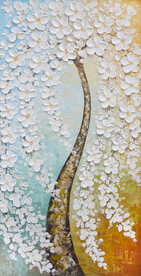 发财树 装饰画 晶瓷画