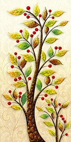 发财树 装饰画 晶瓷画