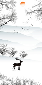 装饰画 晶瓷画 新中式