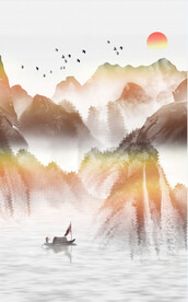 装饰画 晶瓷画 新中式