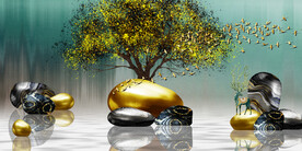 装饰画 晶瓷画 新中式