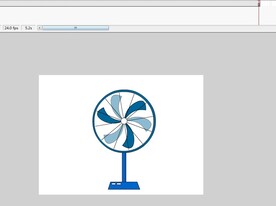 风扇扇叶转动的动画效果