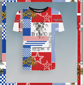 潮牌男装印花 无缝衔接