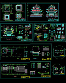 天王殿建筑图纸 