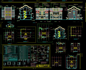 徽派别墅建筑图