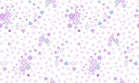 数码印花抽象爱心碎花