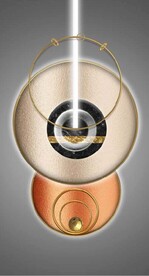 晶瓷抽象光影几何形状玄关装饰画