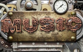 工业风机械齿轮KTV背景墙