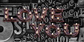 欧美工业风LOVEYOU背景墙