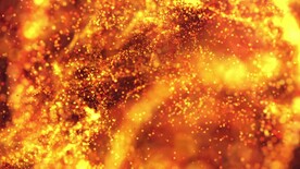 抽象金黄色粒子球形运动闪耀动画