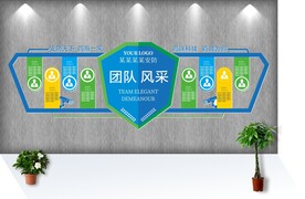 安防科技团队风采文化墙