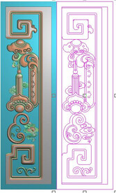 洋花如意靠背边