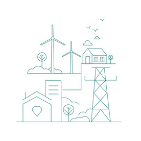 电力铁塔线描图