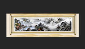 江山如此多娇山水装饰画