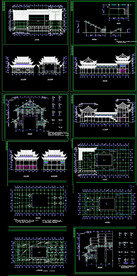 古建筑祠堂戏台图纸