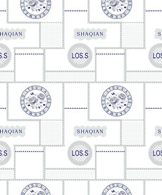 大牌睡衣格子几何字母