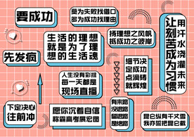商场网红打卡心灵鸡汤背景墙