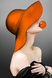 爱马仕美女装饰画