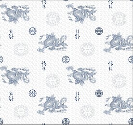 数码印花民族风龙