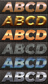 ps字体样式艺术字体模板