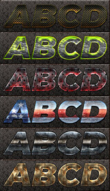 精美质感电影网游海报字体样式