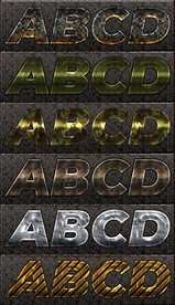 精美质感电影网游海报字体样式