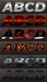 精美质感电影网游海报字体样式