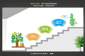 学校楼梯文化墙