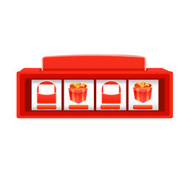 卡通插画红色边框元素